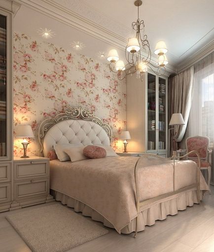 Dormitoare într-un stil romantic, design interior de interior - revista on-line incomodează