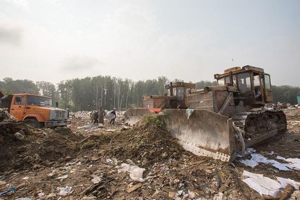 Dump jelentés a legnagyobb hulladéklerakó Novoszibirszk - hírek képekben