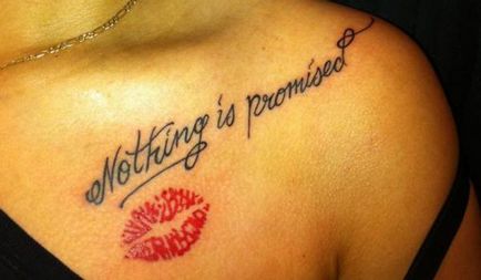 Татуювання поцілунок - значення, ескізи тату і фото