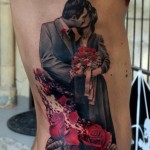 Tattoo în formă de valoare de sărut, fotografie și cele mai bune schițe