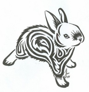 Tatu iepuri și iepuri (schițe, fotografii, valoare), tattoofoturi