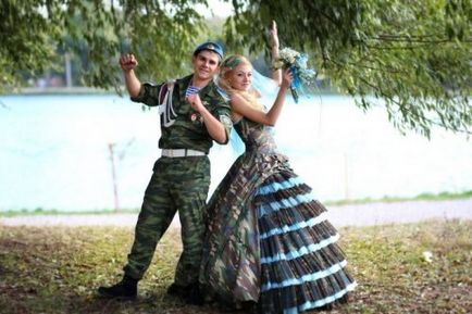 Тематичне весілля десантника (14 фото)