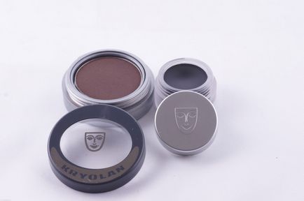 Тест-драйв професійні підводки для очей від kryolan cream liner ebony (black) і cake eye liner