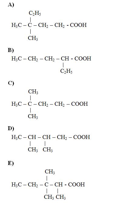 Test chimie cu răspuns 009