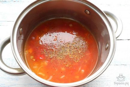 Томатний суп з макаронами, покроковий рецепт з фото