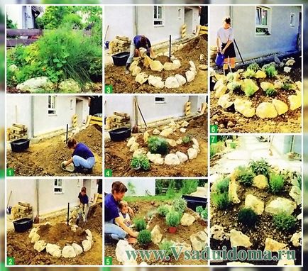 Куточок саду і клумба-альпінарій (фото і схеми) з пряними травами-красиво, смачно, корисно, сайт про