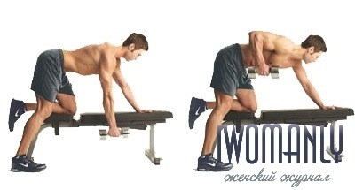 Exerciții cu gantere pentru mușchii din spate