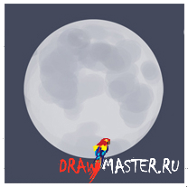 Lucrări de pictura - cum să desenezi luna
