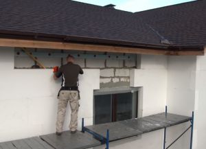 Încălzirea fațadei cu plastic spumant