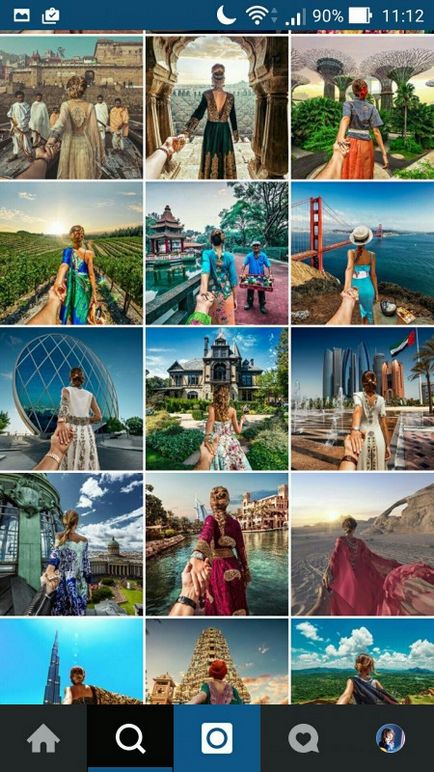 Conceptul vizual de a face o fotografie atractivă pentru un instagram