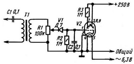 Kapcsolja be a lámpát 6e1p, egyszerű elektronikus házi saját kezűleg