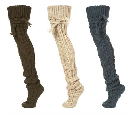 Ciorapi tricotate și șosete înalt pentru genunchi