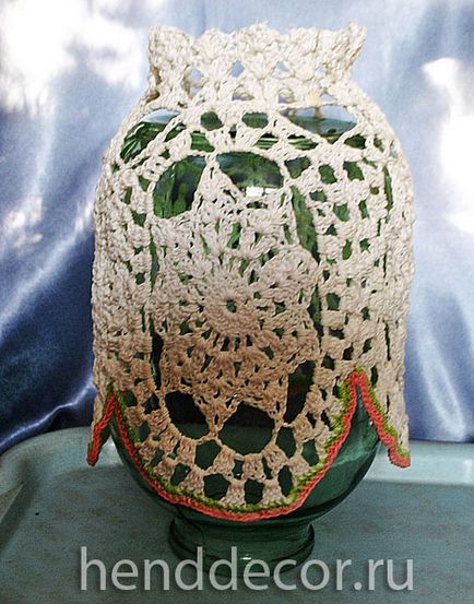 В'язання вази гачком - калейдоскоп декору