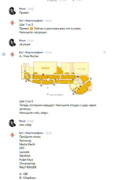De ce navigați în centrul comercial din VKontakte, Telegraph și Facebook 1