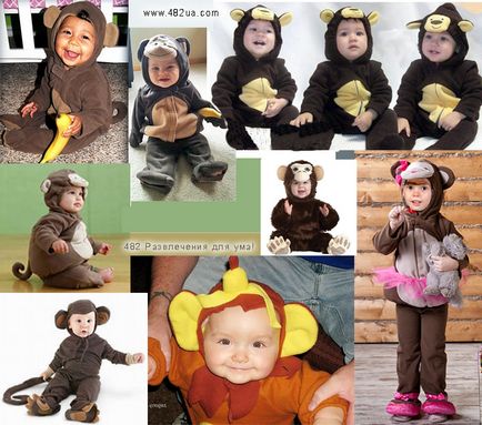 100 Ötletek Kids New majom jelmez (fotó)
