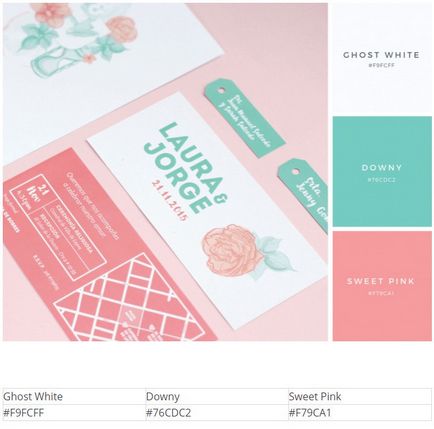 25 Scheme color pentru invitatii de nunta