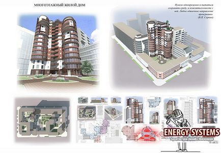 Proiect de arhitectura al unui bloc de apartamente