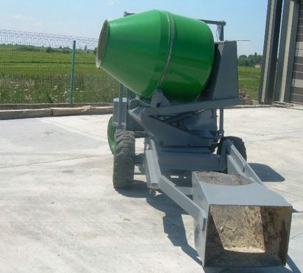 Mini-instalații de beton pe roți pentru producerea de beton, spumă de beton, beton gazos
