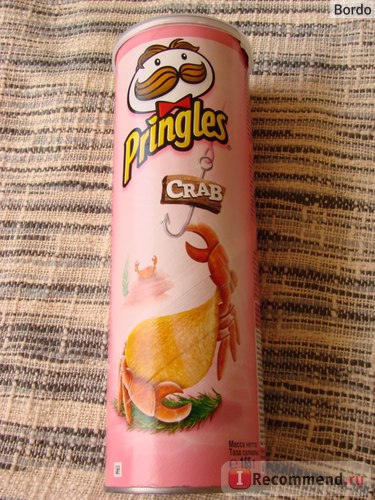 Chips, burgonya Pringles ízlésesen rák - „chips Pringles rák” beteg „, az biztos, él, mint