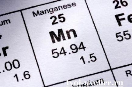 Care sunt proprietățile de mangan ale manganului?