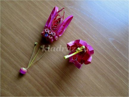 Flori în tehnica de quilling pentru începători