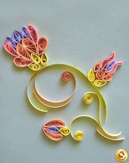 Comandă de flori quilling master clasa cu mâinile proprii cu fotografie