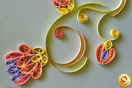 Comandă de flori quilling master clasa cu mâinile proprii cu fotografie