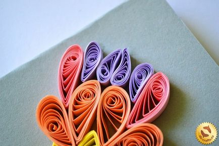 Comandă de flori quilling master clasa cu mâinile proprii cu fotografie