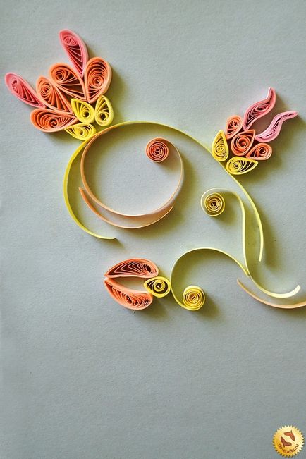 Comandă de flori quilling master clasa cu mâinile proprii cu fotografie