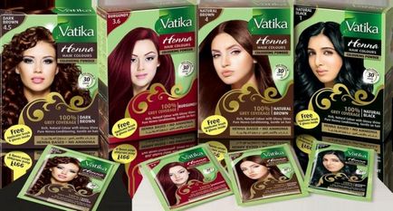 Dabur vatika henna - спеціалізується на виробництві і продажу засобів для фарбування волосся на