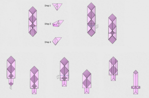 Facem sabia origami a diferitelor modele