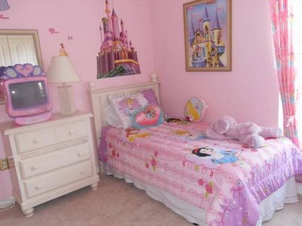 Дитяча кімната принцеси оригінальні рішення