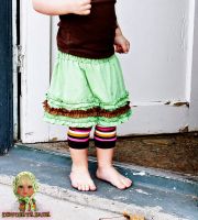 Дівчата - спідниця з рюшами для дівчинки з футболки (мк з фото)
