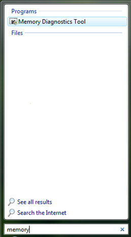 Diagnosztizálása memória problémák a Windows Vista