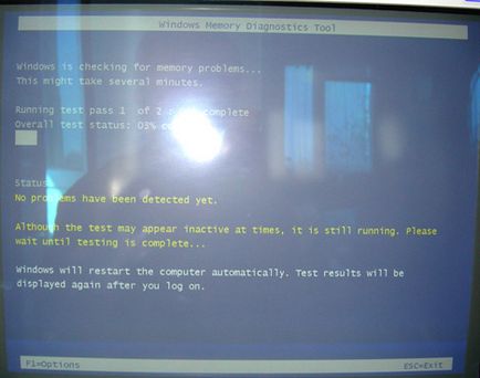 Finding hiba memória Windows Vista (driver) Diagnosztizálása memória problémák a Windows Vista