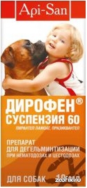 Дірофен супензія 60 для собак