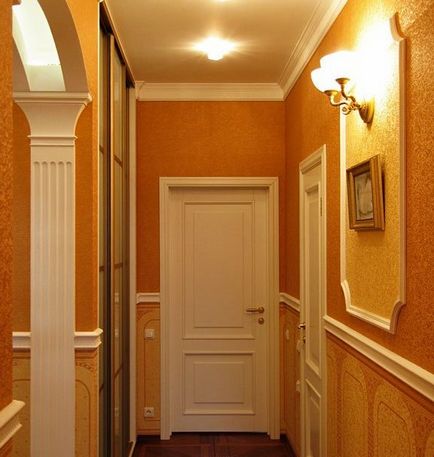 Дизайн довгого вузького коридору в квартирі