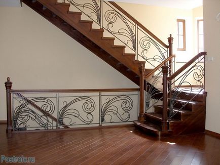 Tervezése lépcső a ház