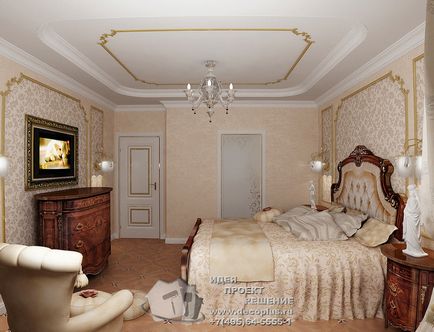 Дизайн спальні в класичному стилі, сучасні ідеї дизайну інтер'єру квартир, фото 2017, бюро