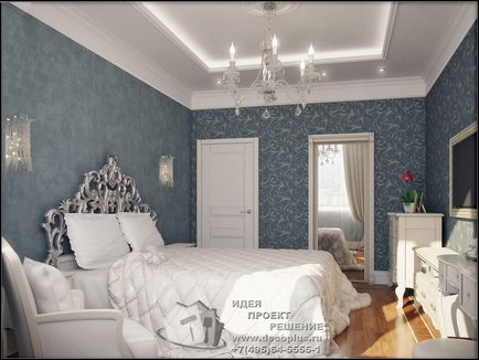 Designul unui dormitor în stil clasic, idei moderne pentru designul interior al apartamentelor, foto 2017, birou