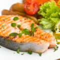 File de pește coaptă în cuptor cu legume - căscat în dietă