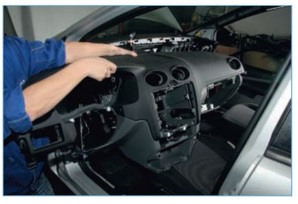 Ford focus 2 радіатор грубки обігрівача, корпус обігрівача, випарник кондиціонера зняття заміна