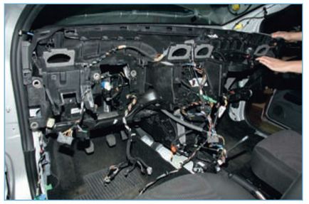Ford focus 2 радіатор грубки обігрівача, корпус обігрівача, випарник кондиціонера зняття заміна