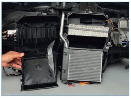 Ford Focus 2 încălzitor încălzitor radiator, carcasa încălzitorului, înlocuirea epuizării evaporatorului de aer condiționat