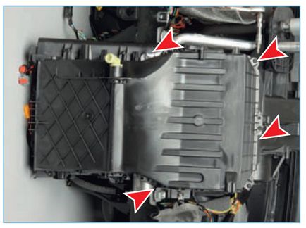Ford Focus 2 încălzitor încălzitor radiator, carcasa încălzitorului, înlocuirea epuizării evaporatorului de aer condiționat