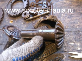 Photoreport Demontarea reductorului spate al scuterelor cu motor 