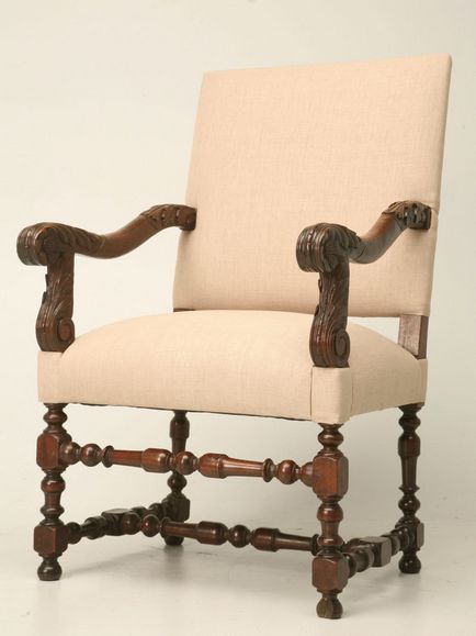 Scaun francez - originea și evoluția scaunului francez, stilurile și decorul scaunului din franceză