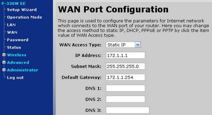 Instrucțiuni pentru auto-configurarea centrului de Internet p-330w pentru a vă conecta la Internet - zyxel