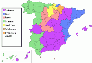 Numele și denumirile spaniole ale tradiției și modernității