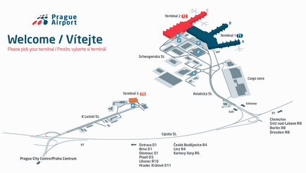 Як швидко дістатися з аеропорту Праги до центру Праги